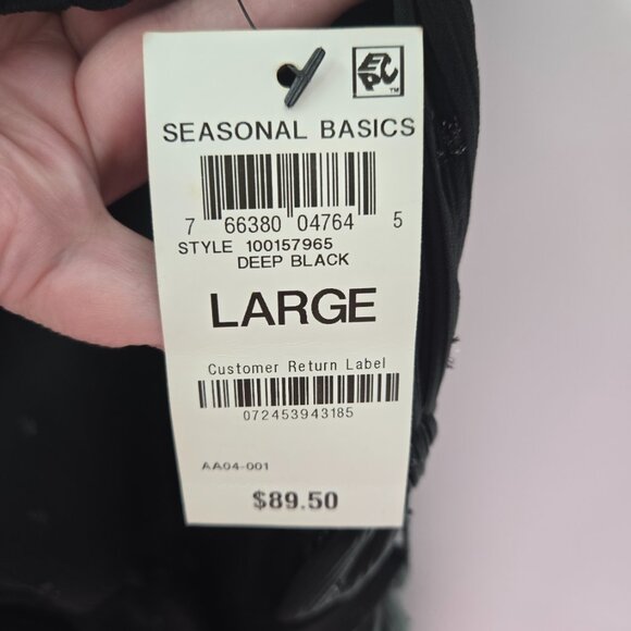 INC Black Swiss Dots Square Neck Ruffled Lined Belt Midi Dress Size Large - Picture 10 of 14